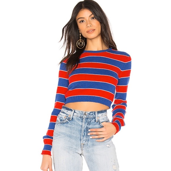 Lovers + Friends Sweaters - Lovers + Friends Rhapsody Stripe Sweater Crop NWT
